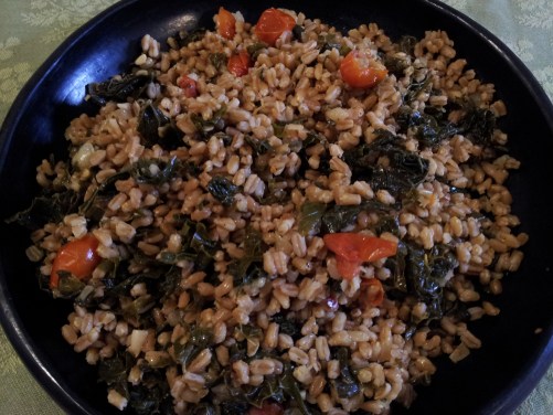 Farro and Kale Pilaf